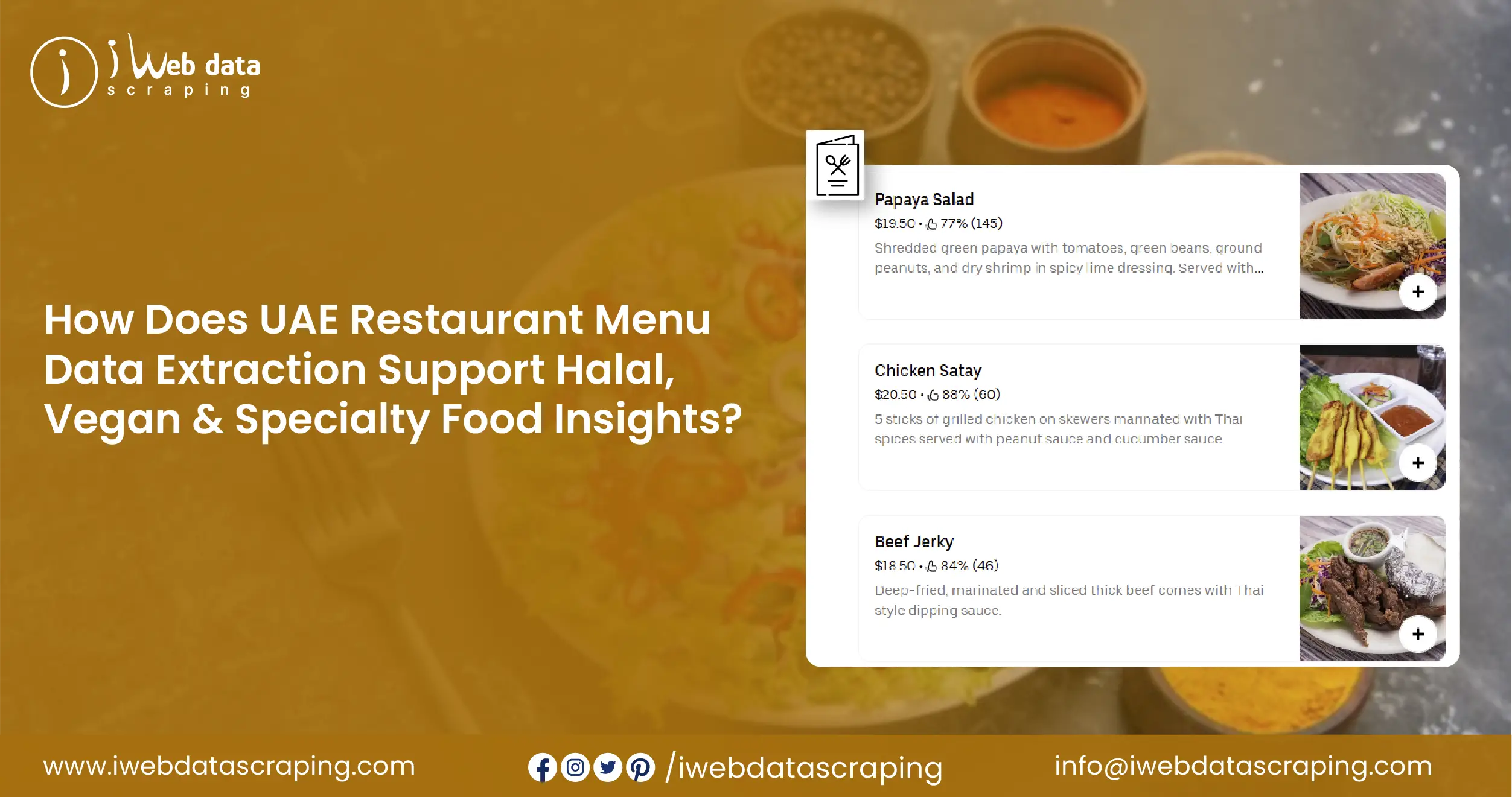 UAE Restaurant Menu Data Extraction – Halal, Vegan & Specialty